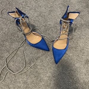 Brand New! Royal Blue Satin Heels!